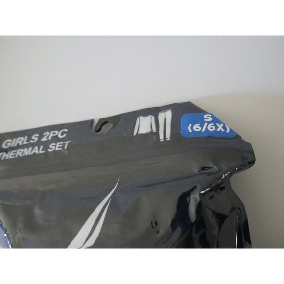 Nautica Girls Thermal Base Layer Set Gray S 6/6X - Picture 2 of 5